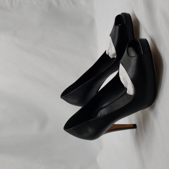 Cole Haan Shoes - COLE HAAN NIKE AIR BLACK LEATHER PEEP TOES 6.5